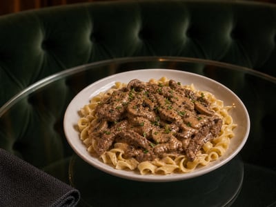 Moskova Beef Stroganoff
