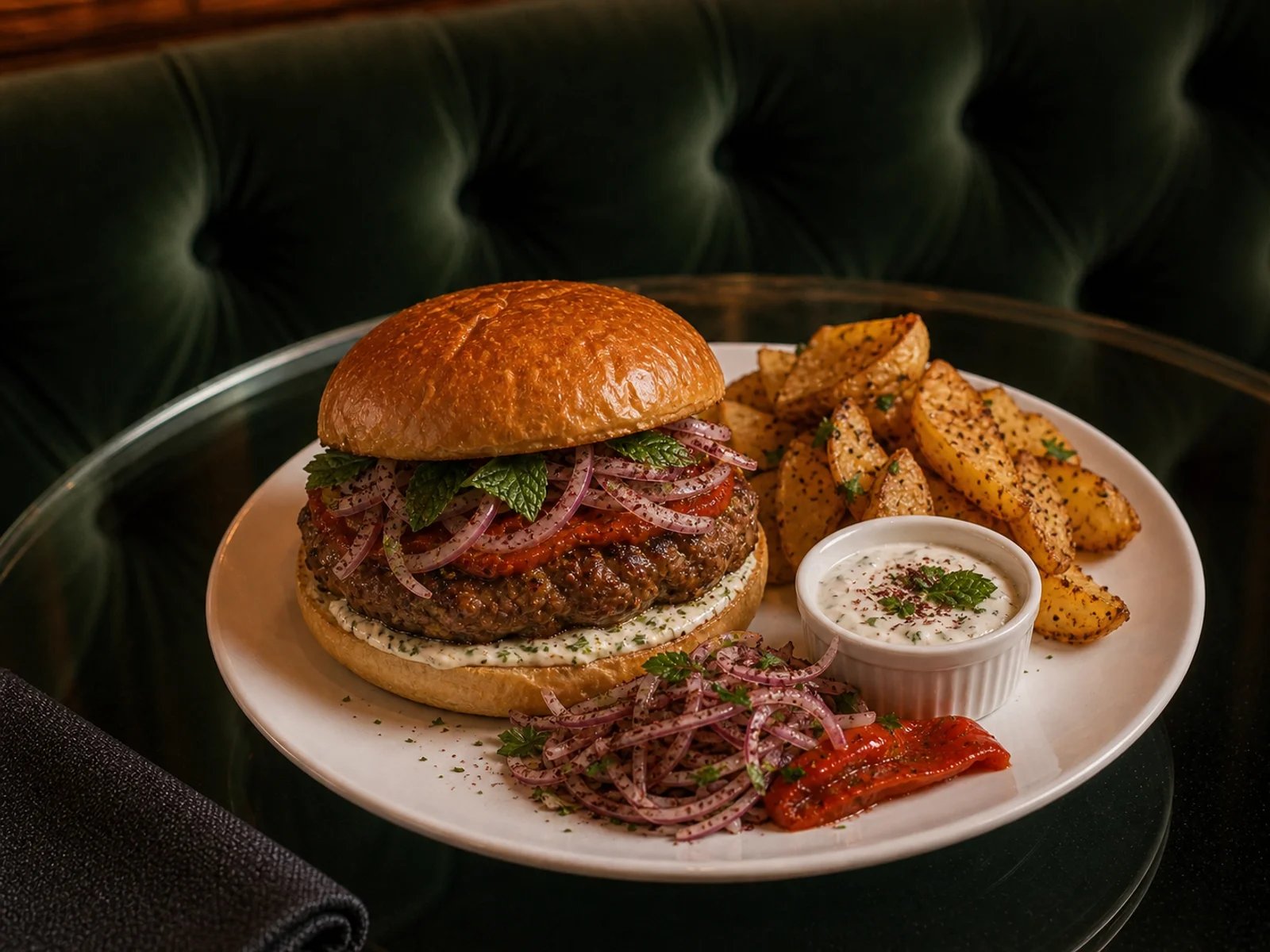 Harissa Lamb Kofta Burger