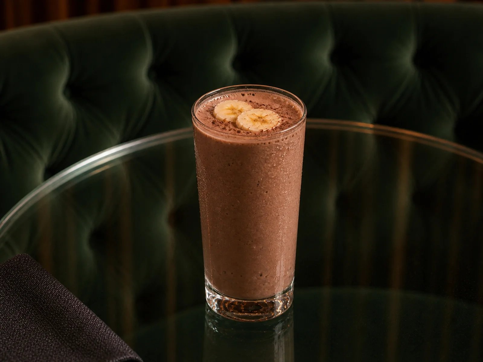 Kakao-Bananen-Proteinshake