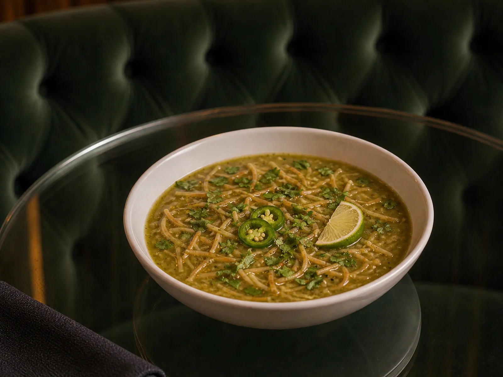 Sopa de Fideo Verde