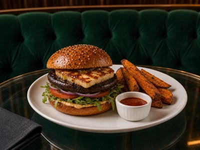 Miso Mantarlı Halloumi Burger