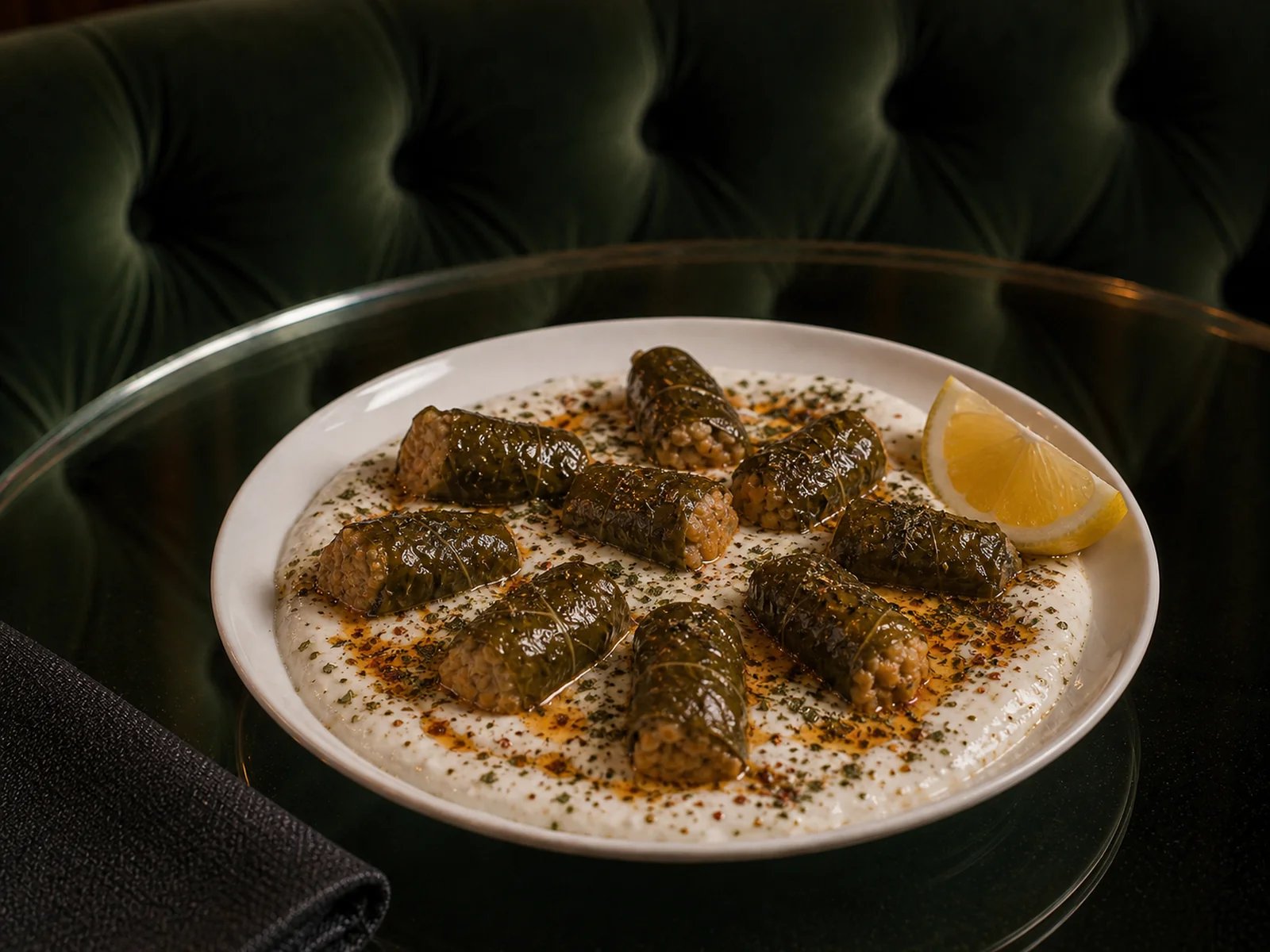 Malatya Bulgur Dumplings in Cherry Leaves