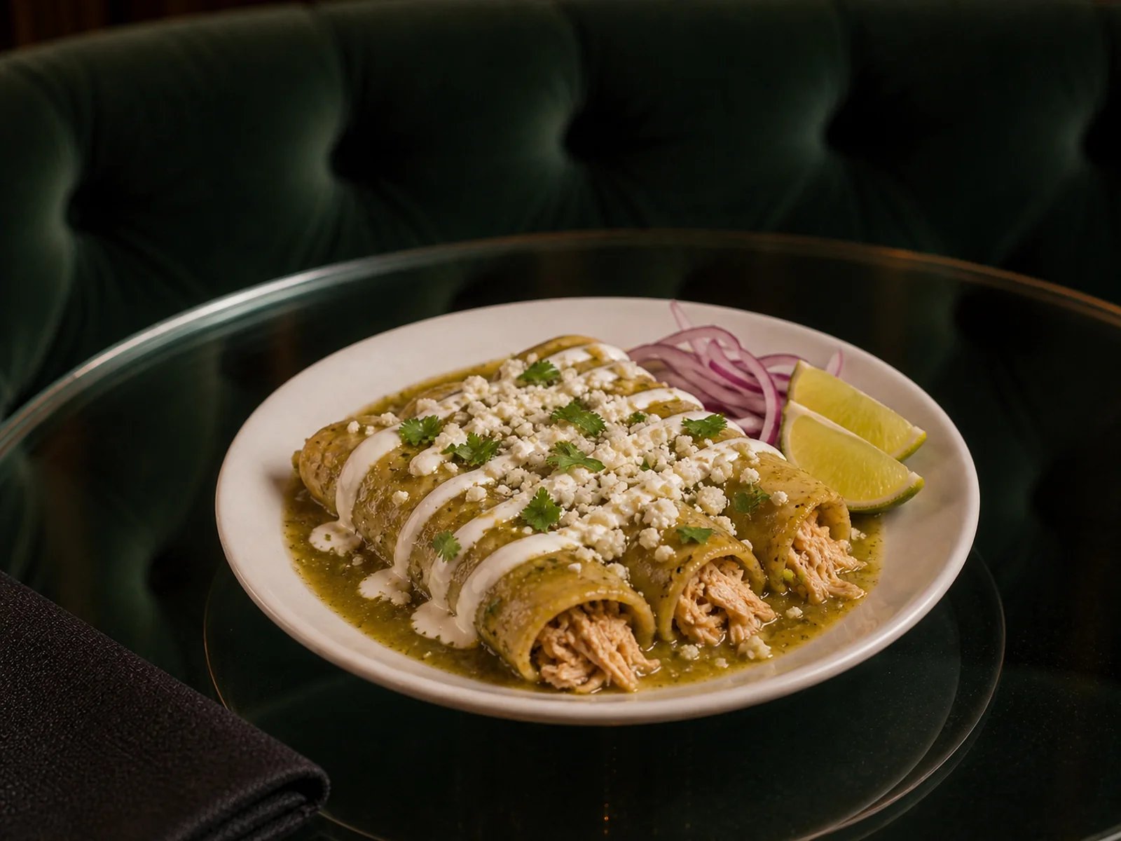 Enchiladas Verdes aus Mexiko-Stadt