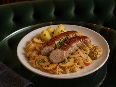 Berlin Bratwurst Sauerkraut Tavası