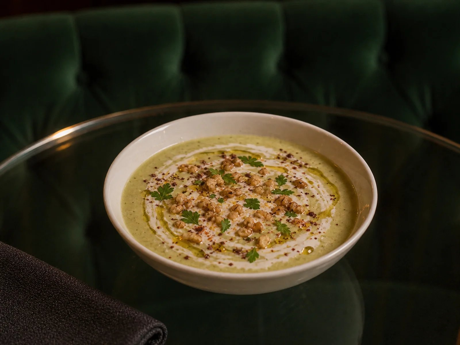 Zucchini Soup with Tarator