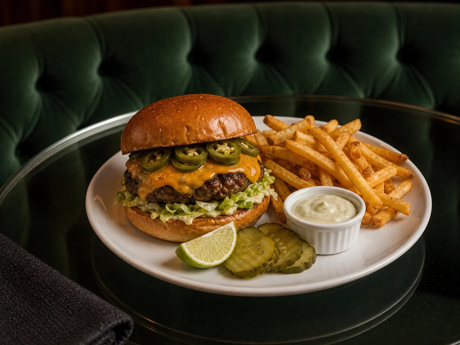 Jalapeno Cheddar Burger