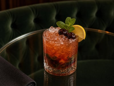 Bourbon Cherry Smash