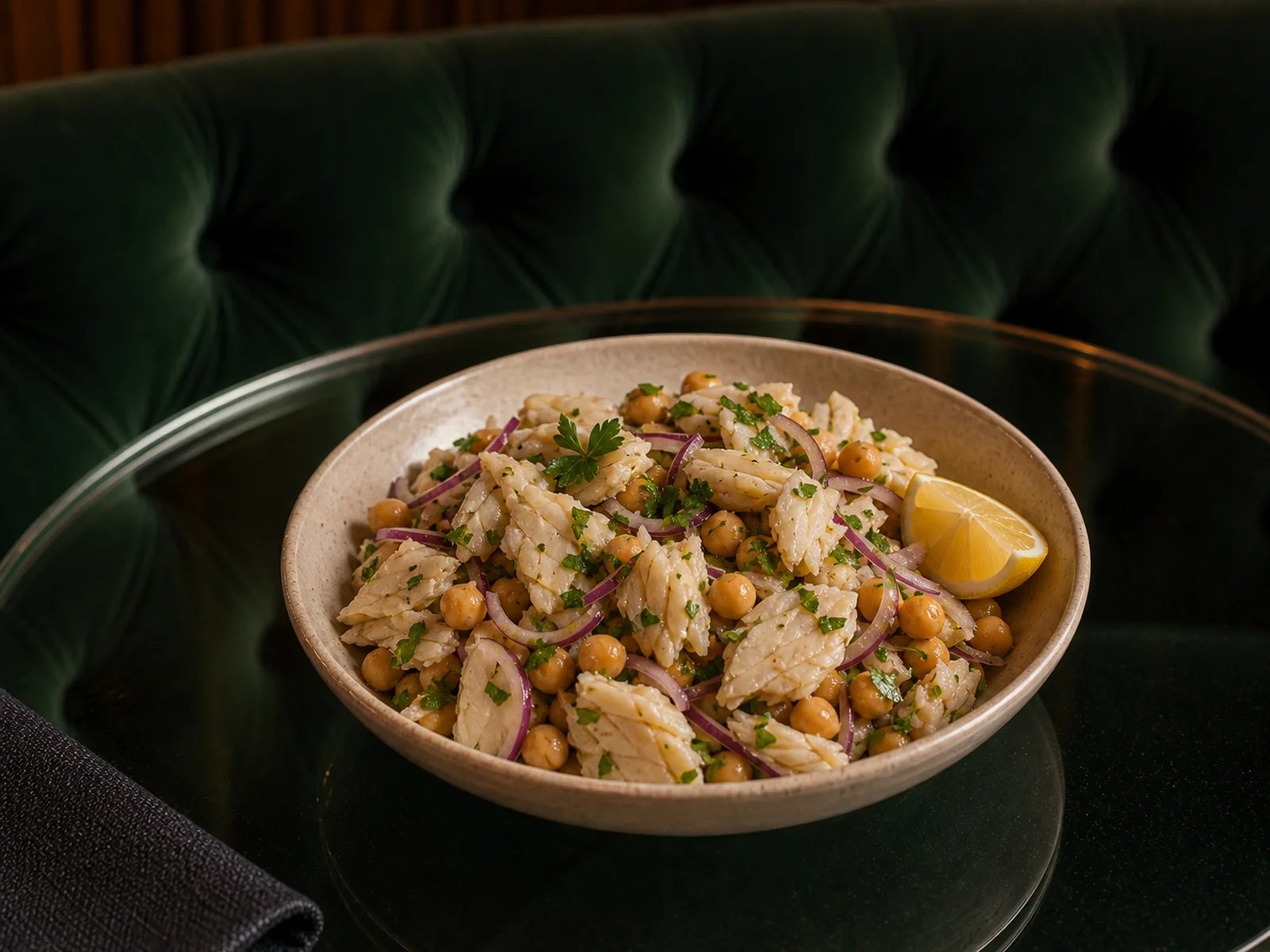 Chickpea Cod Salad