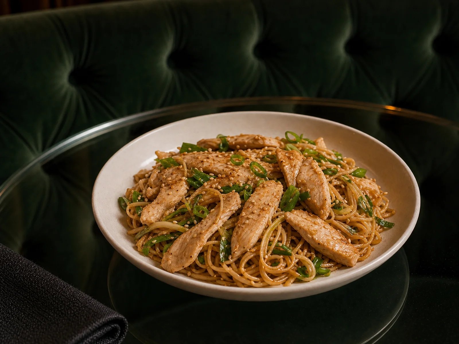 Chicken Noodles with Lemongrass