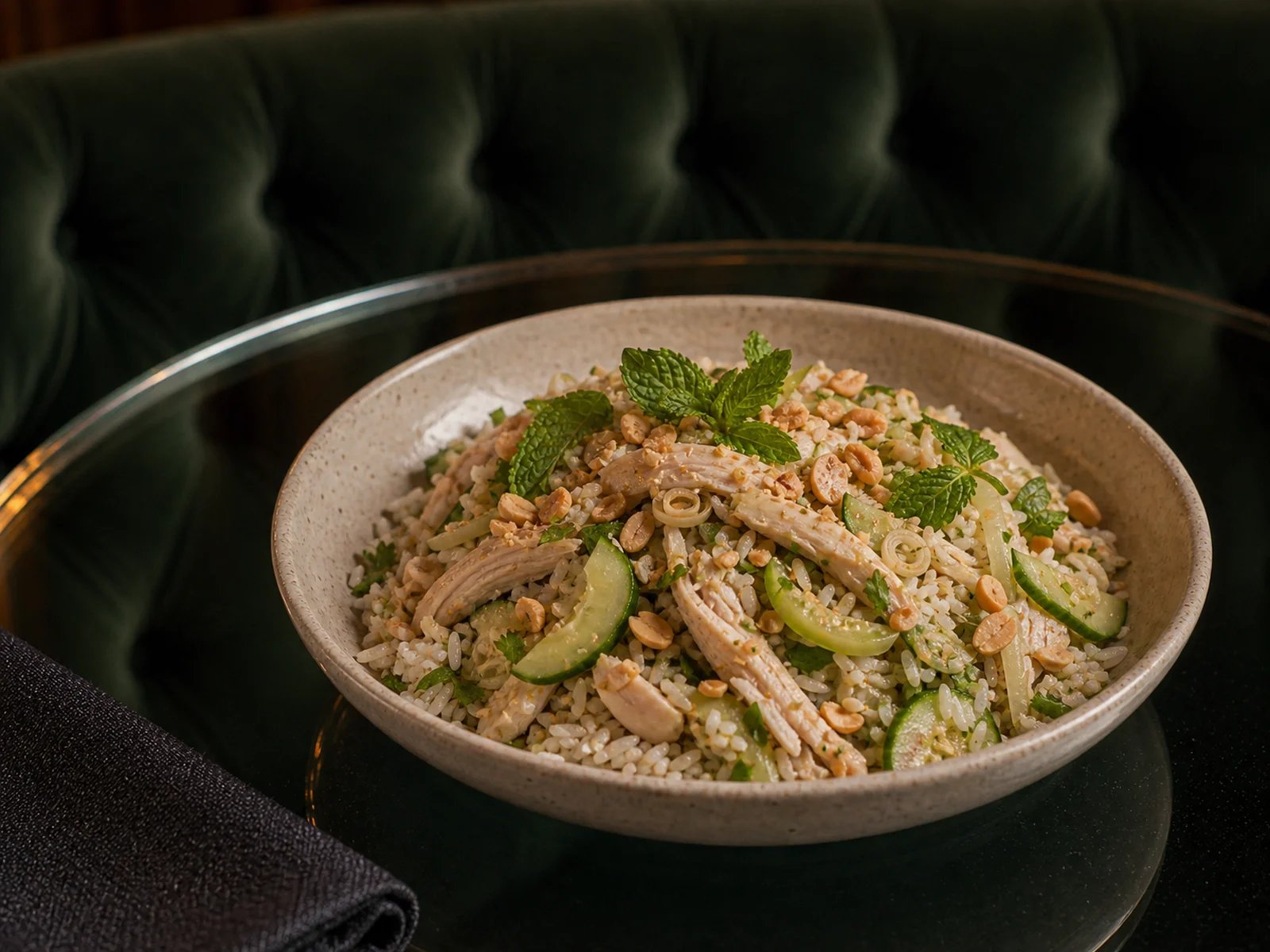Lemongrass Chicken Rice Salad