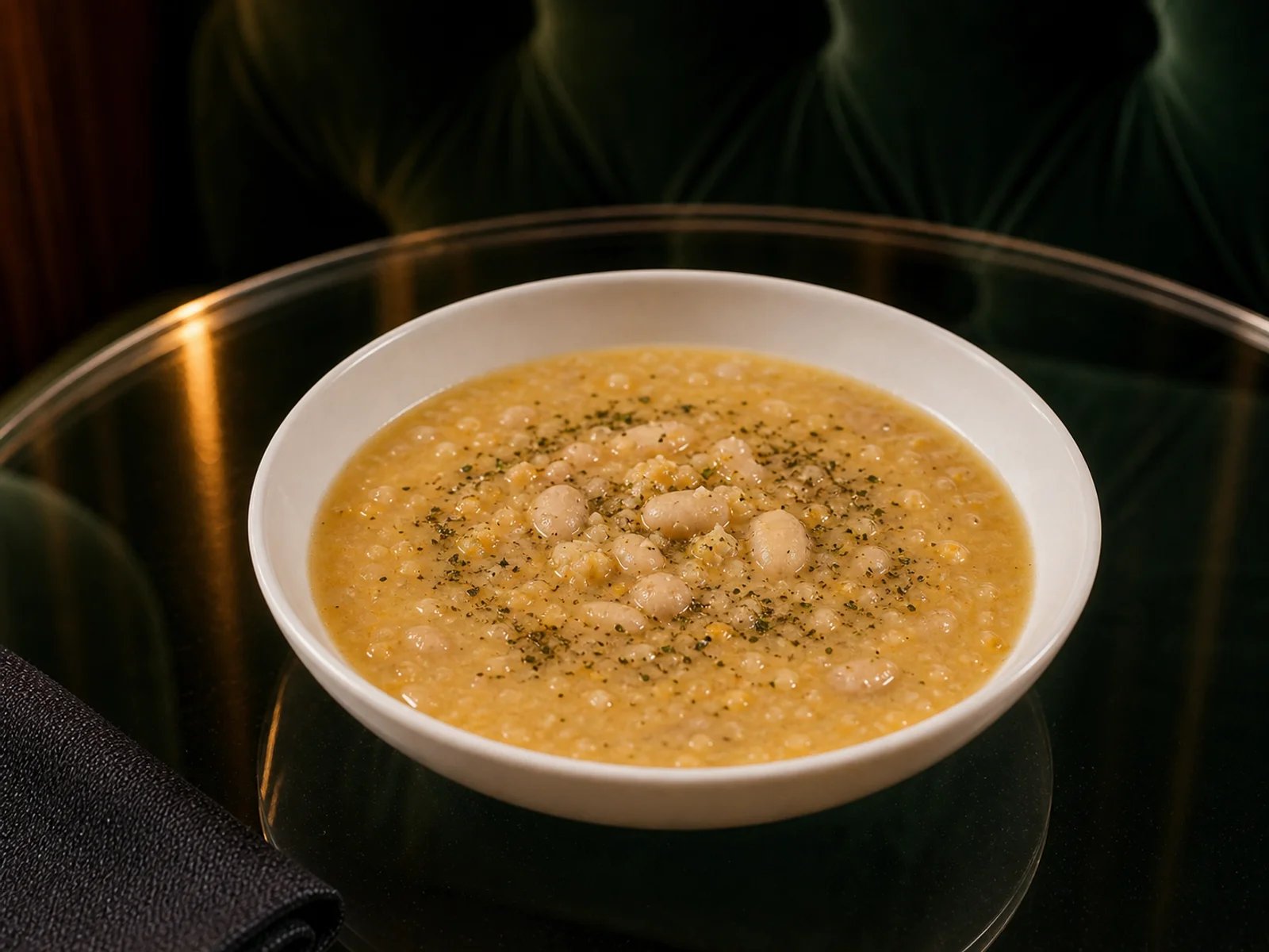 Corn Grit and Bean Soup