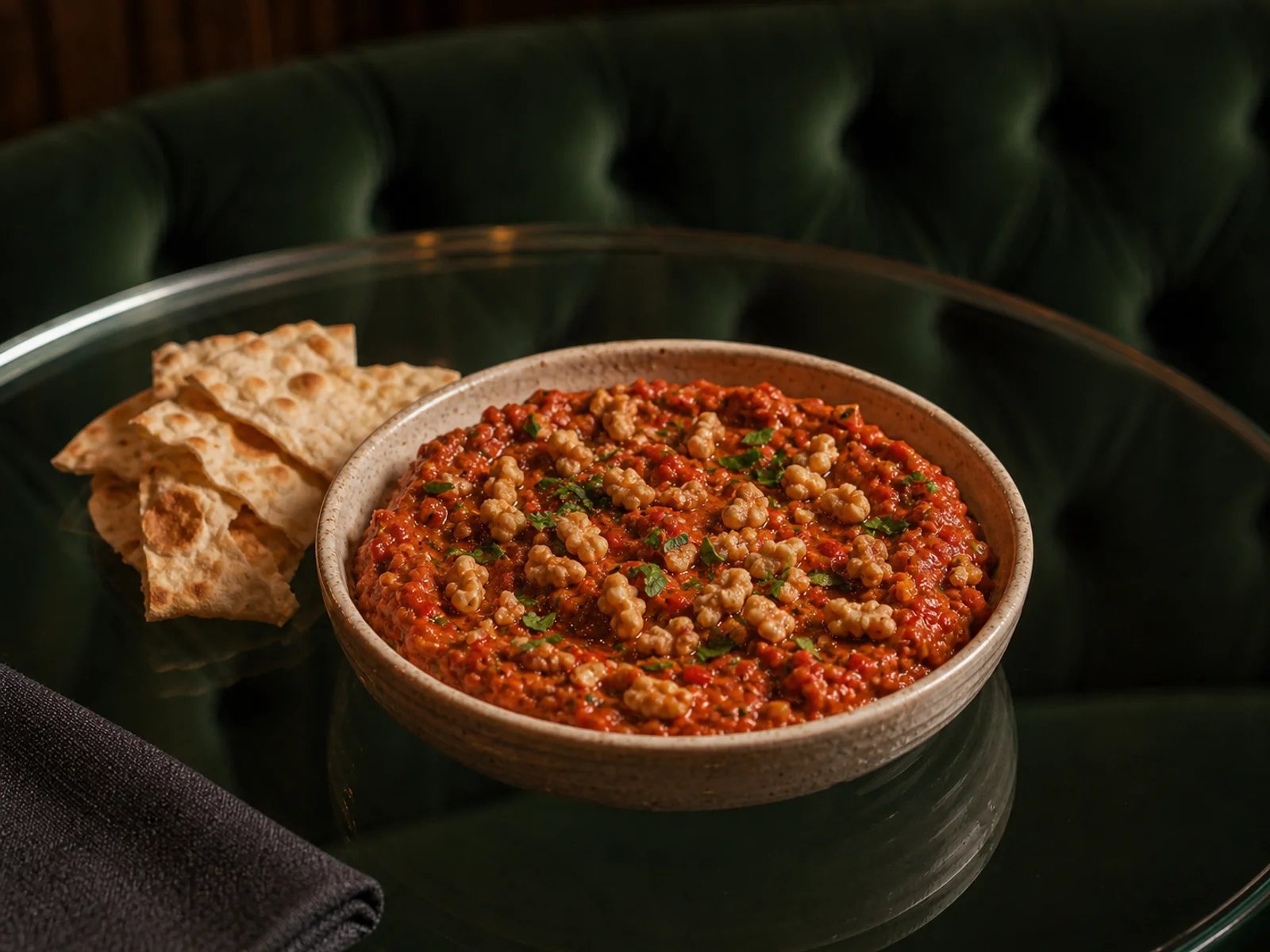 Pepper Tomato Dip with Walnuts