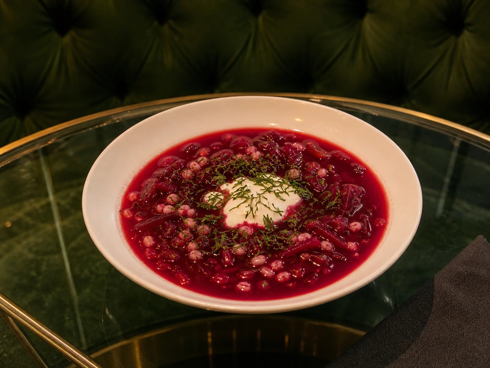 Beet and Barley Soup