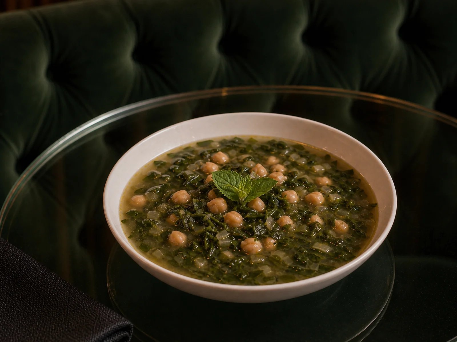 Chickpea Purslane Soup