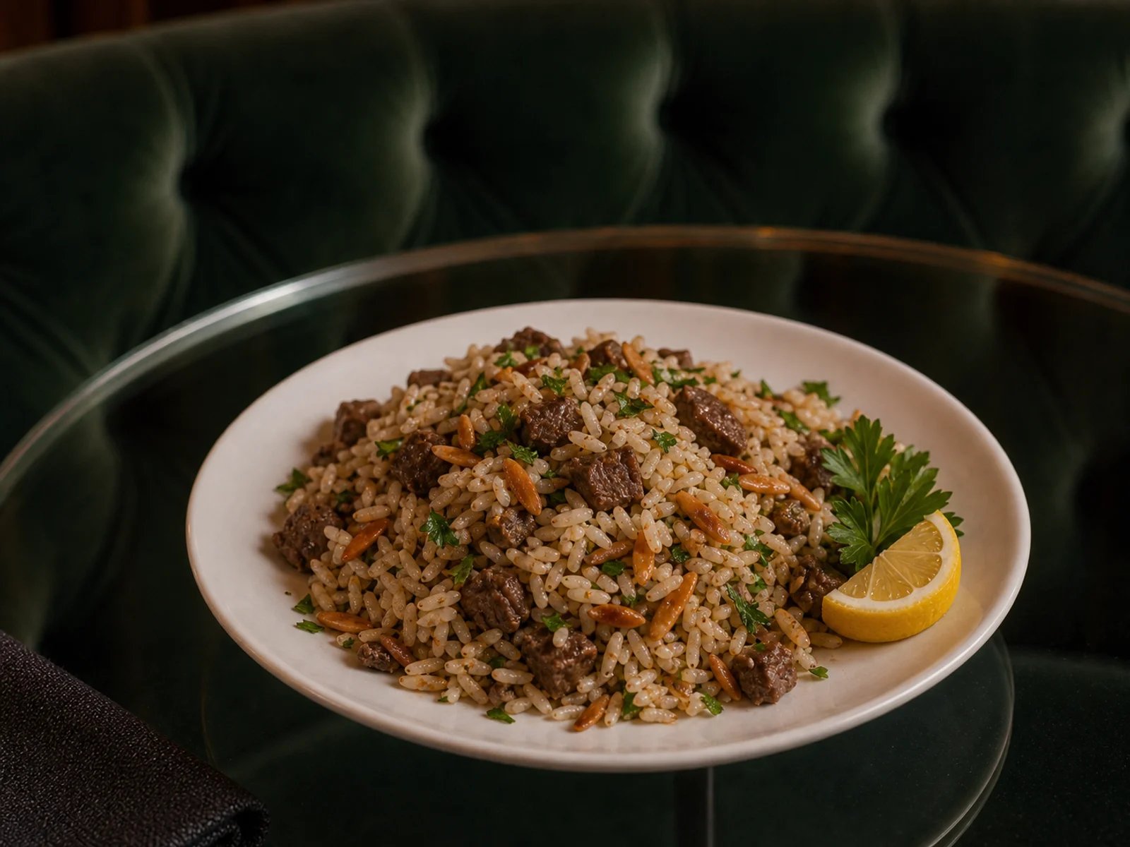 Liver Almond Pilaf from Edirne