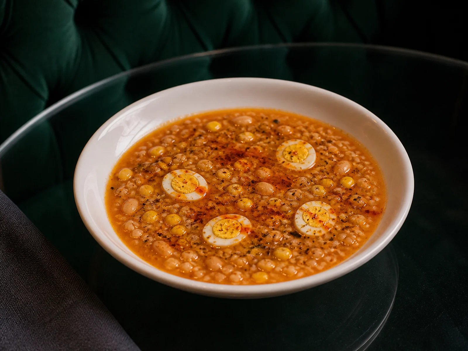 Bıldırcın Yumurtalı Göce Çorbası