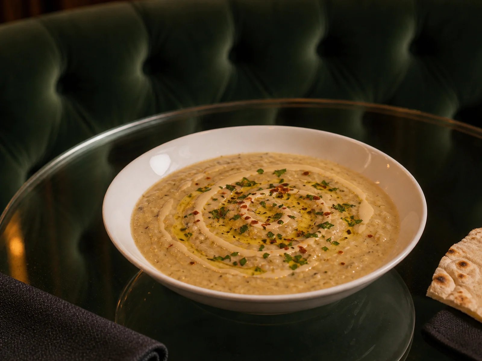 Tahini Eggplant Soup
