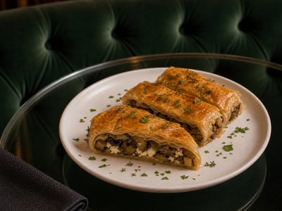 Patlıcanlı Kekikli Börek