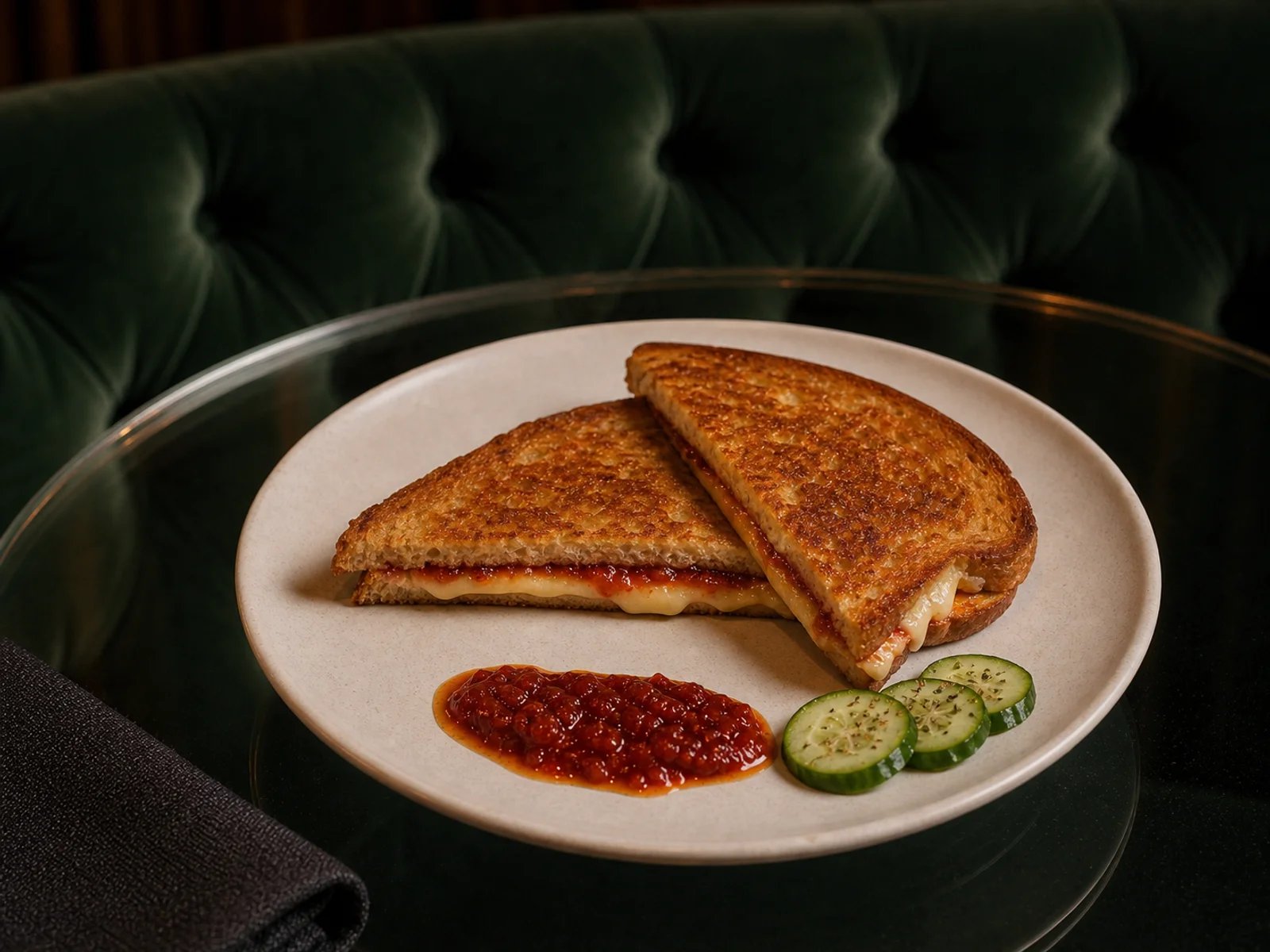 Bursa Toast mit Tomatenmarmelade