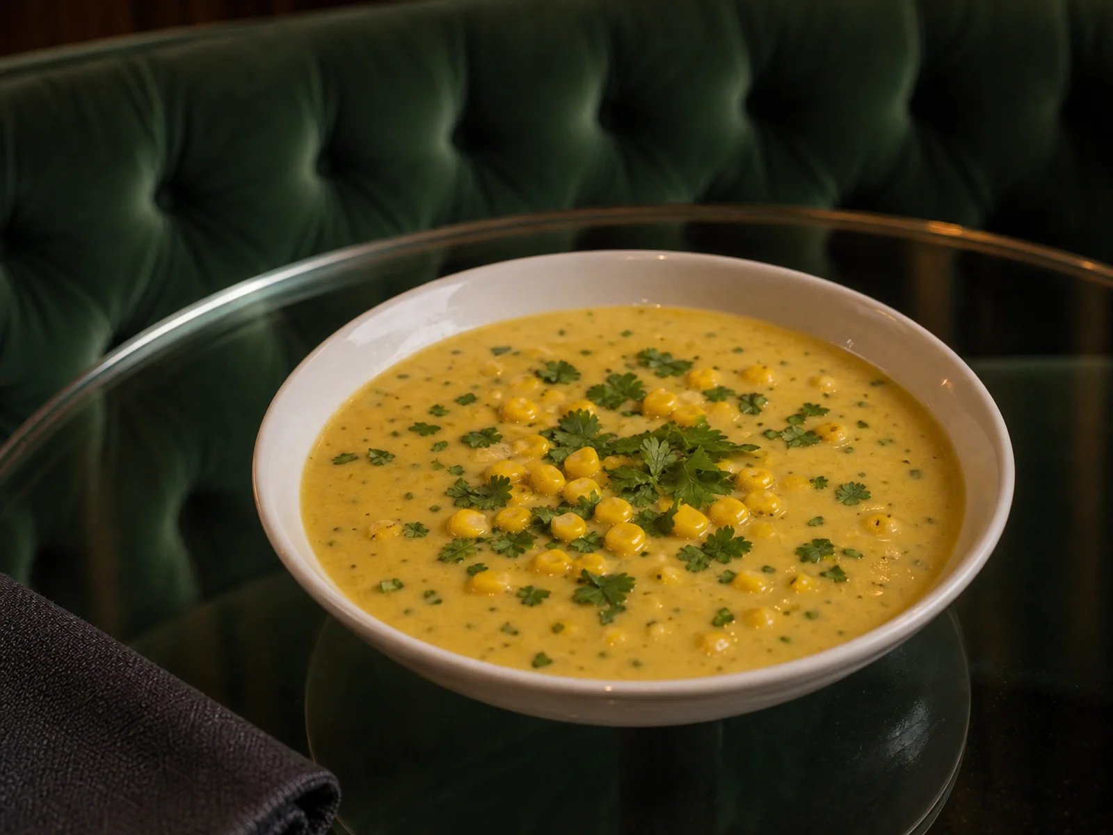 Corn Soup with Cilantro