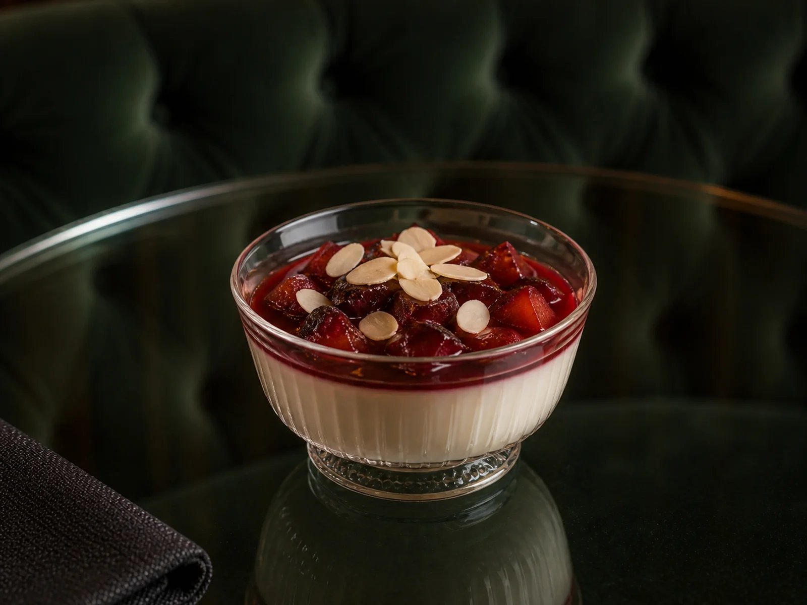 Plum Pudding with Mastic