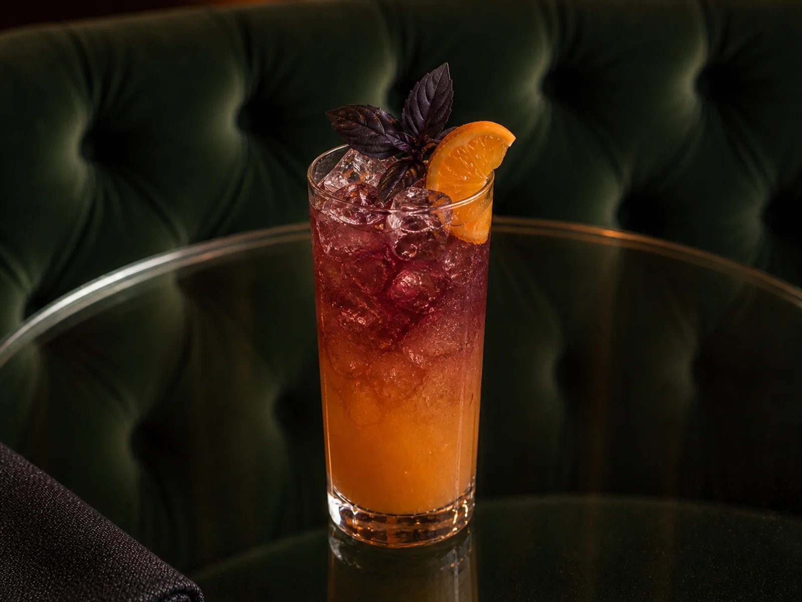 Mandarin Sherbet with Basil