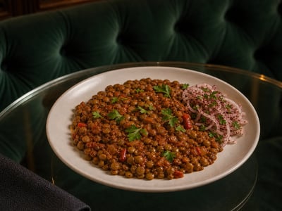 Kilis Ekşili Yeşil Mercimek Tavası