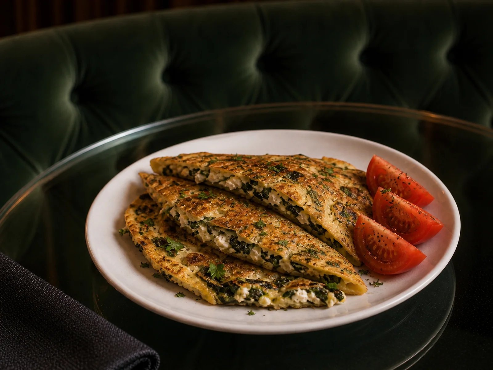 Swiss Chard Kaygana with Minci Cheese