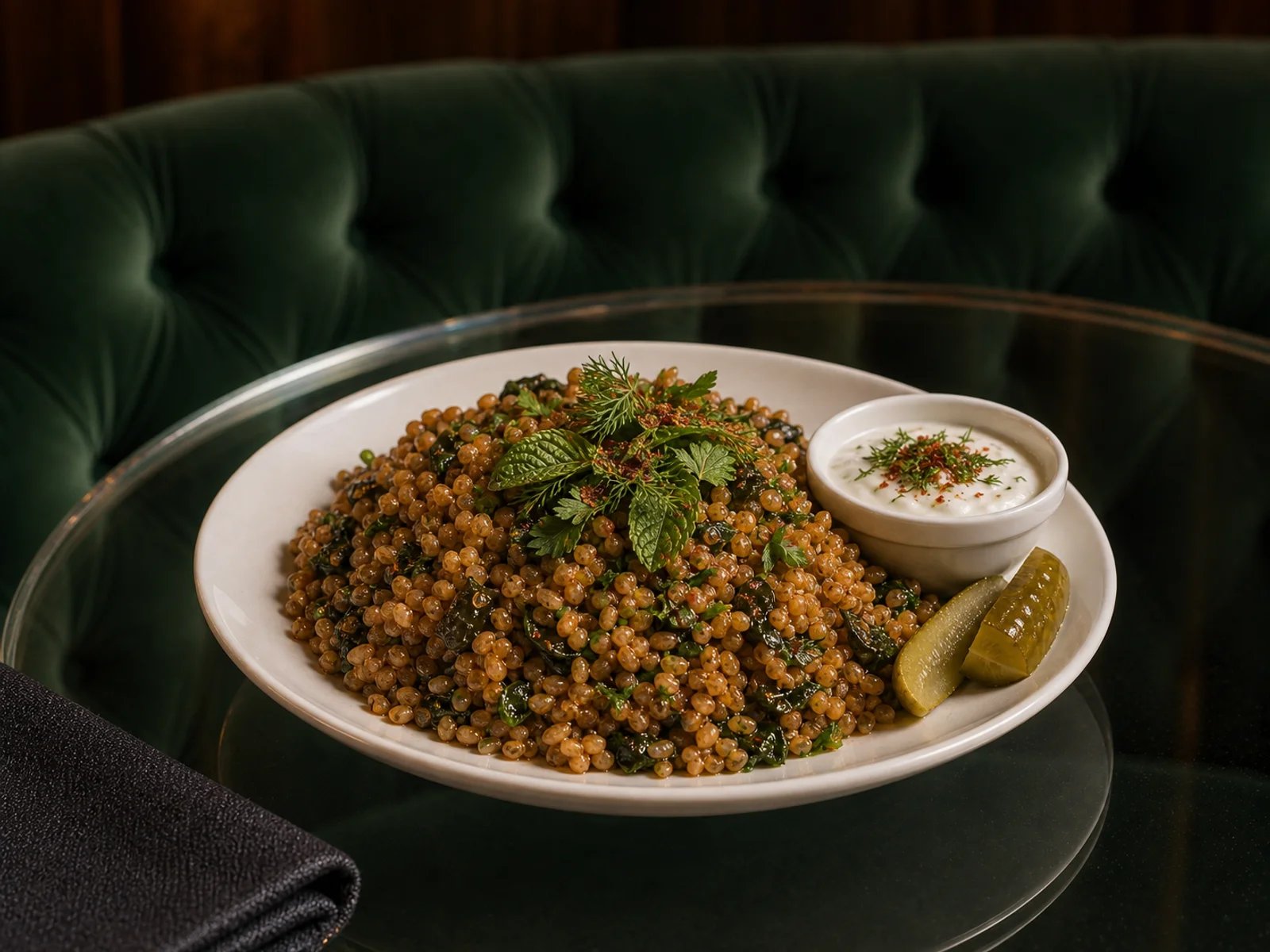 Sour Einkorn Bulgur Pilaf