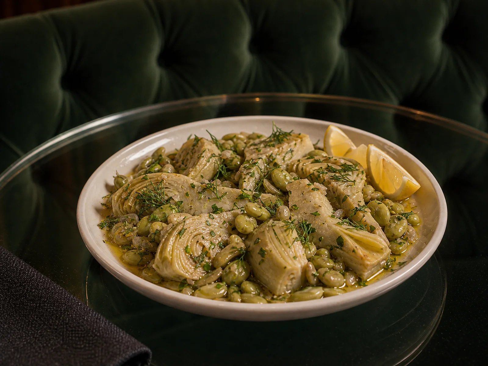Izmir Green Bean and Artichoke Stew
