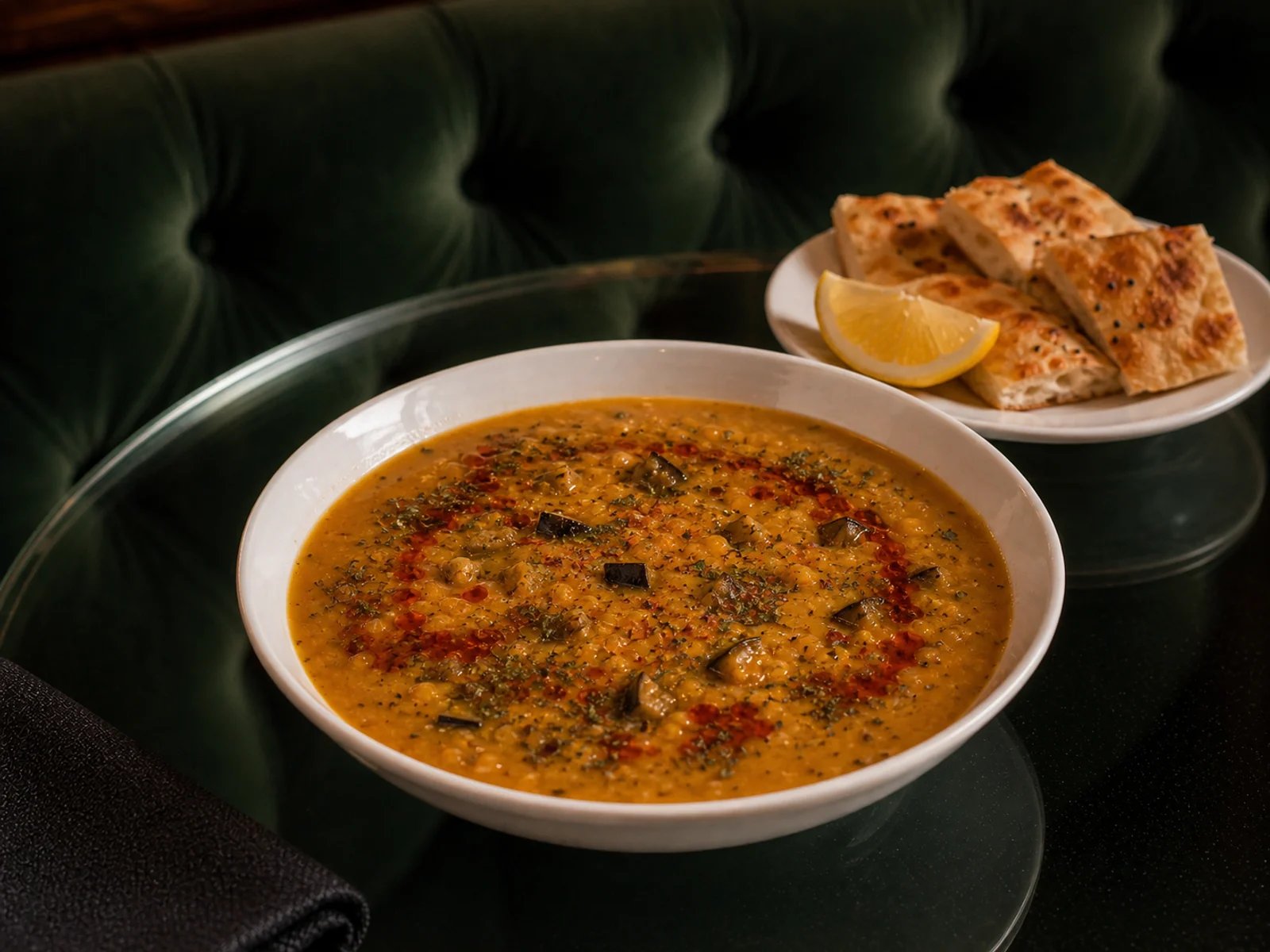 Malhita Soup with Verjuice