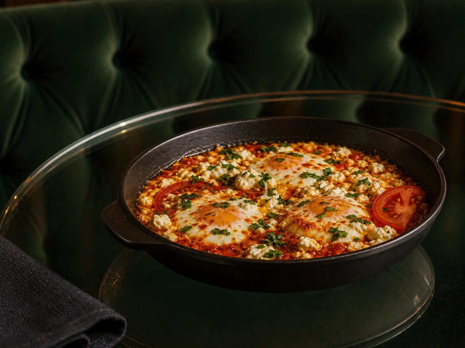 Paprika Eggs with Fresh Cheese