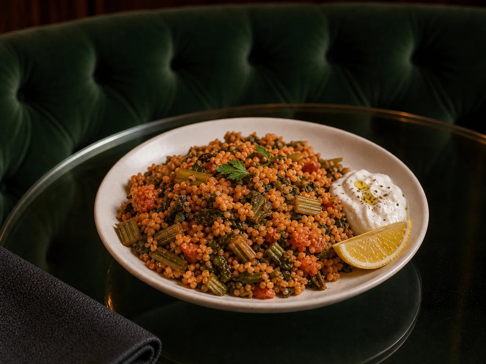 Bulgur Pilaf with Blessed Thistle