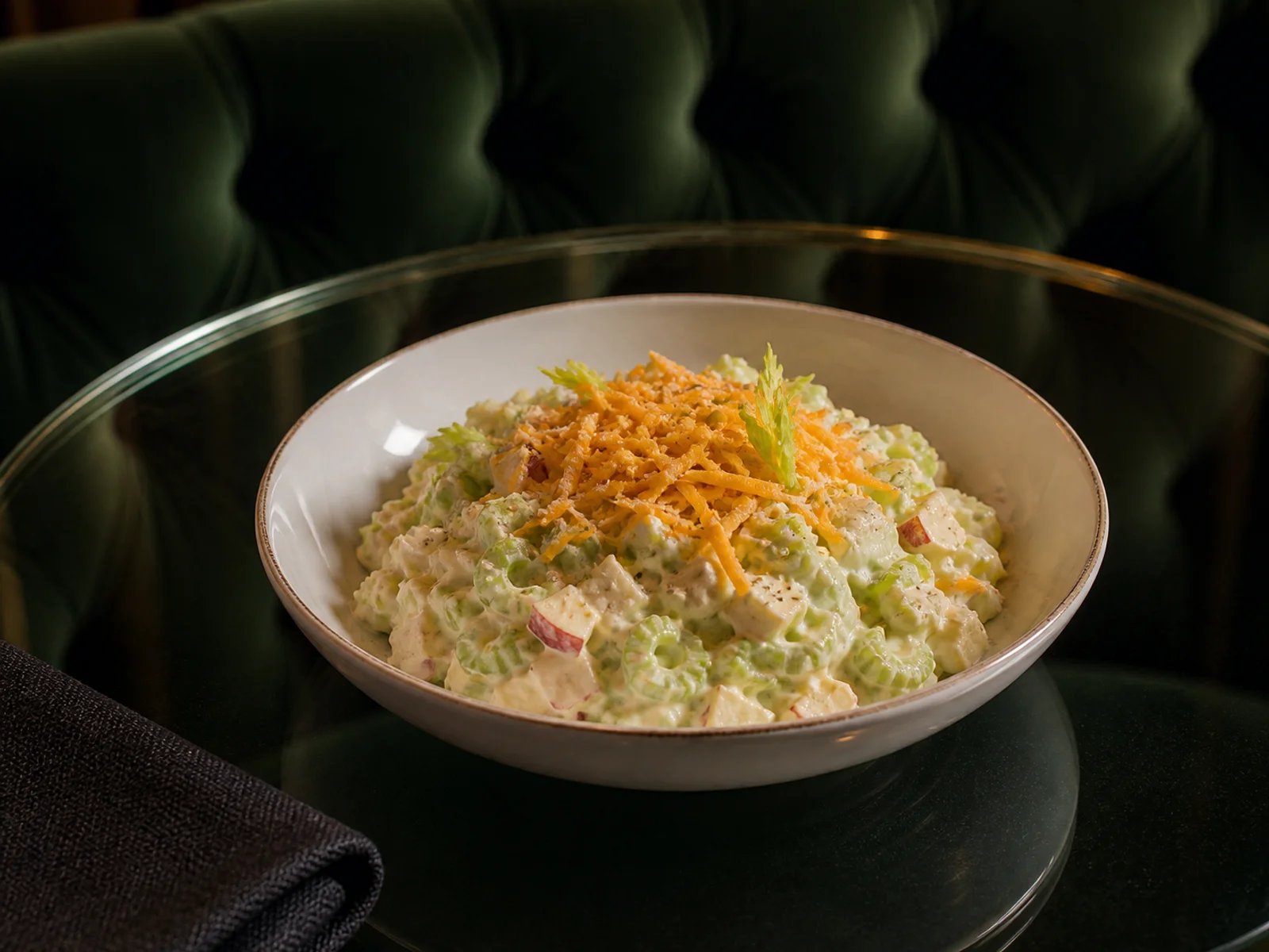Apple Cheddar Salad with Celery