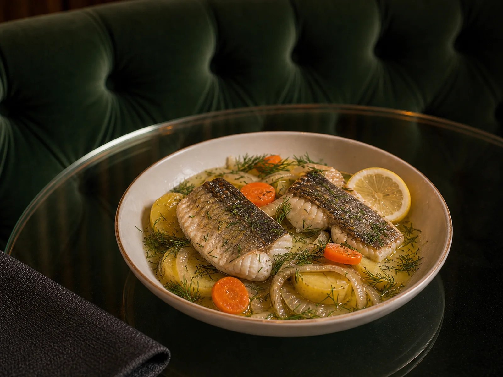 Fish Pilaki with Dill