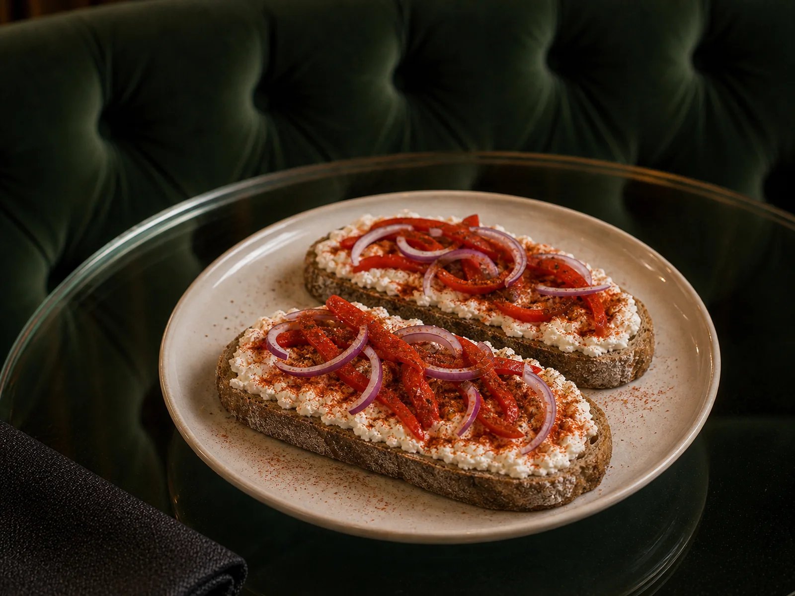 Paprika Curd Toast