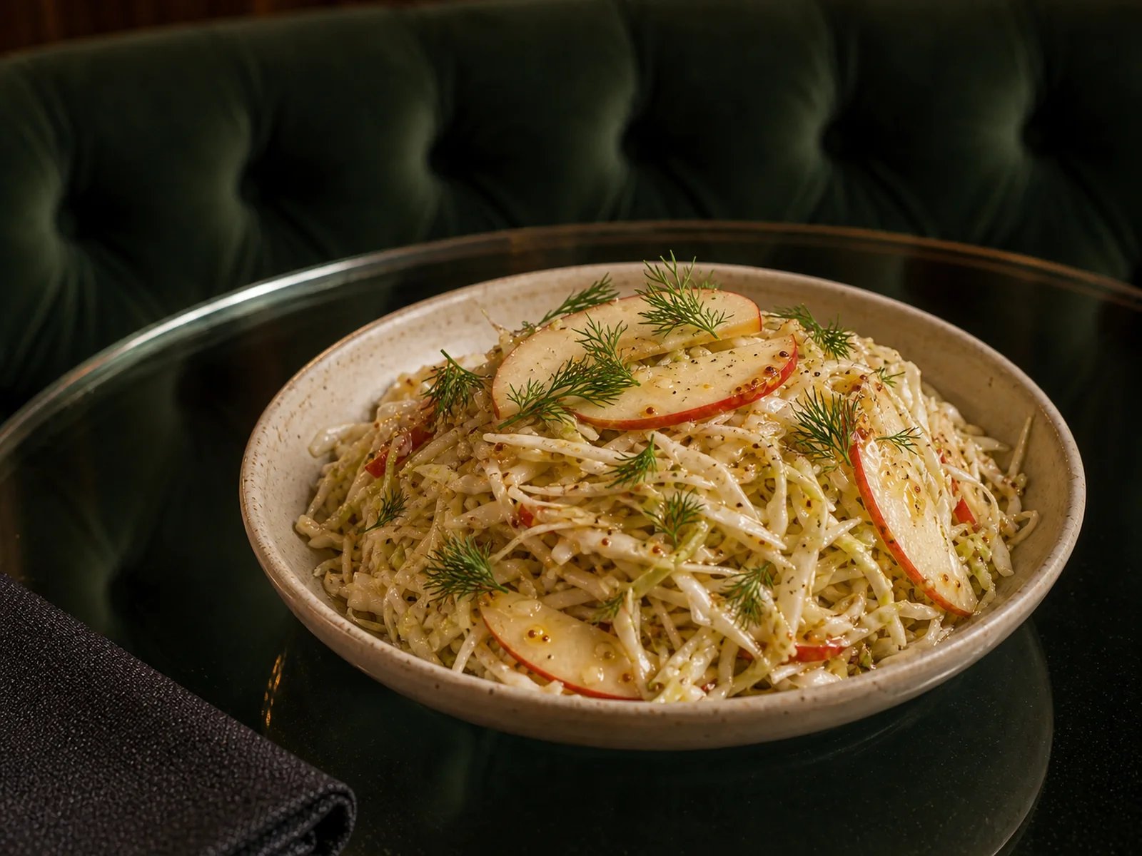 Apple Mustard Cabbage Salad