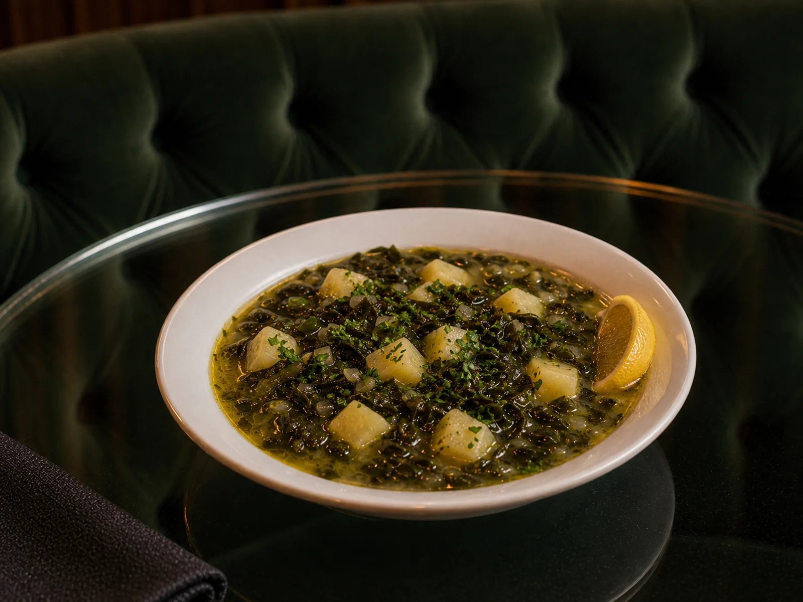 Bartin Collard and Potato Soup