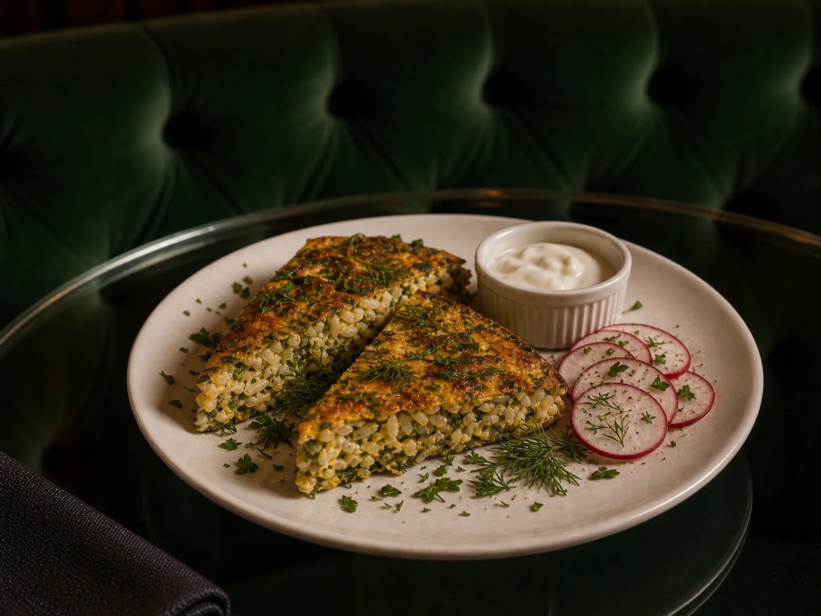 Herbed Rice Frittata