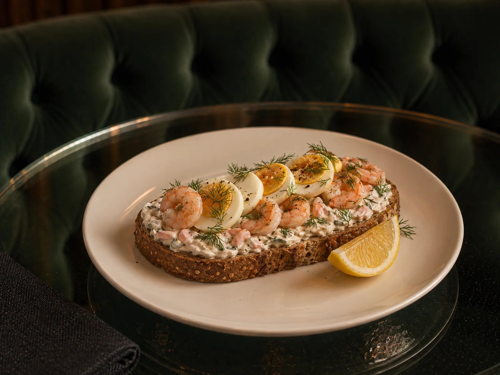 Skagen Open Sandwich with Egg