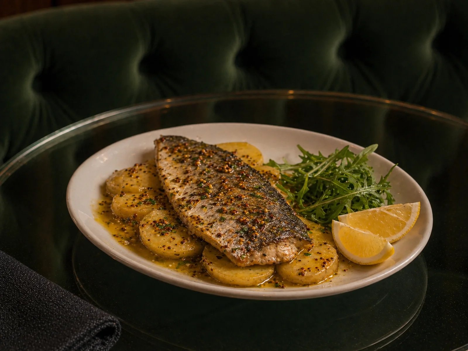Bluefish Tray Bake with Mustard and Potatoes