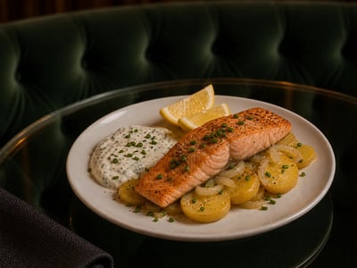 Oslo Frenk Soğanlı Somon Patates