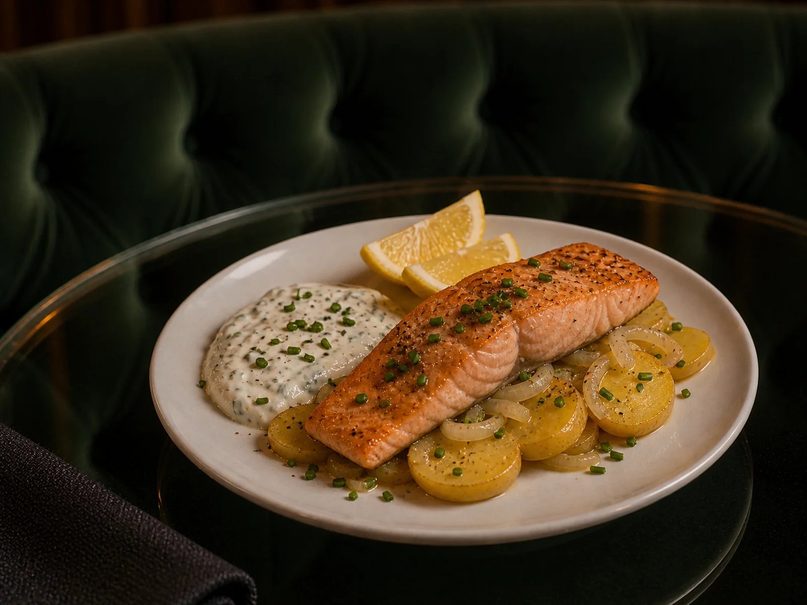 Chive Salmon Potatoes