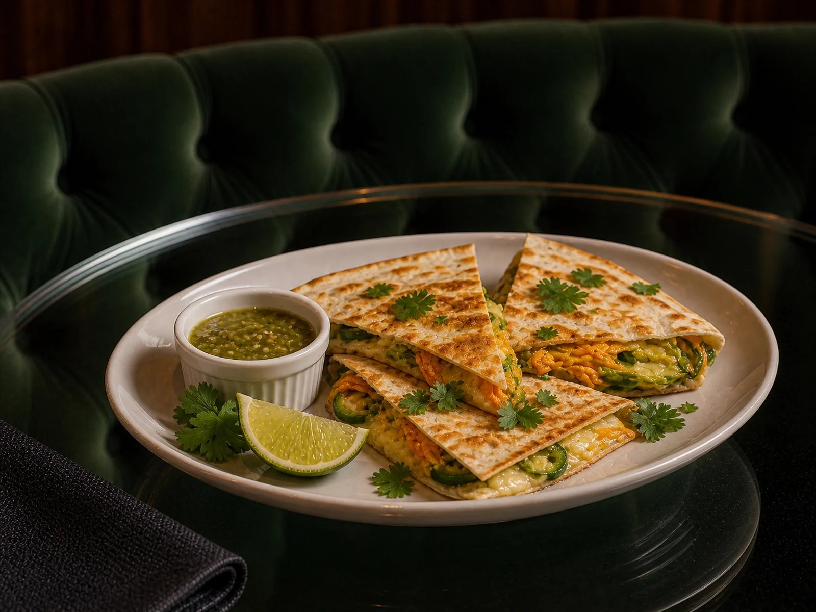 Zucchini Blossom Quesadilla