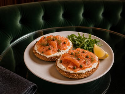 Labneli Somonlu Bagel