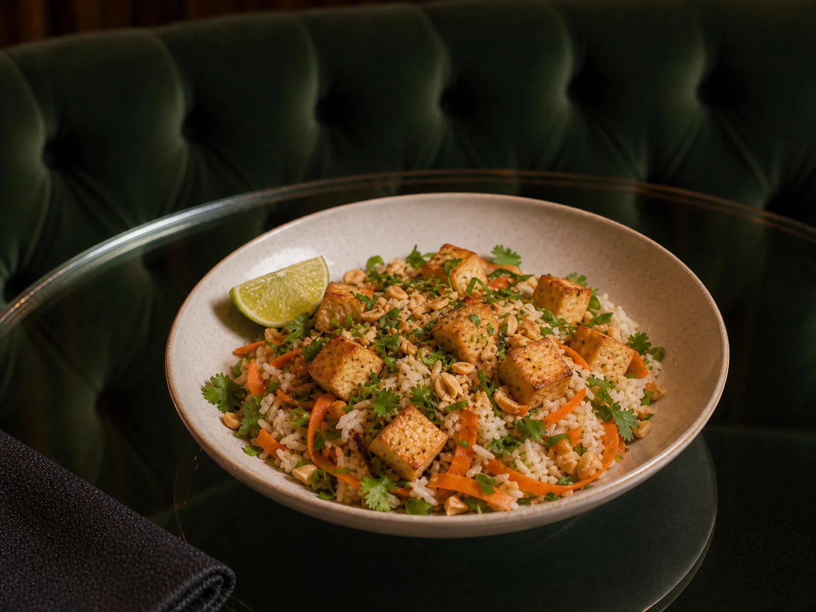Vietnamese Lemongrass Tofu Rice Salad