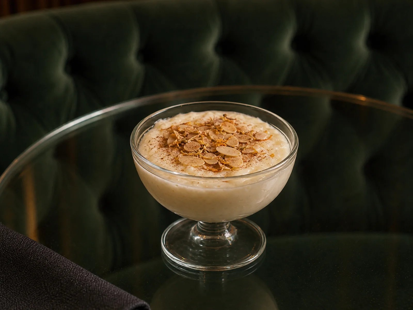Milchpudding mit Orangenblüte