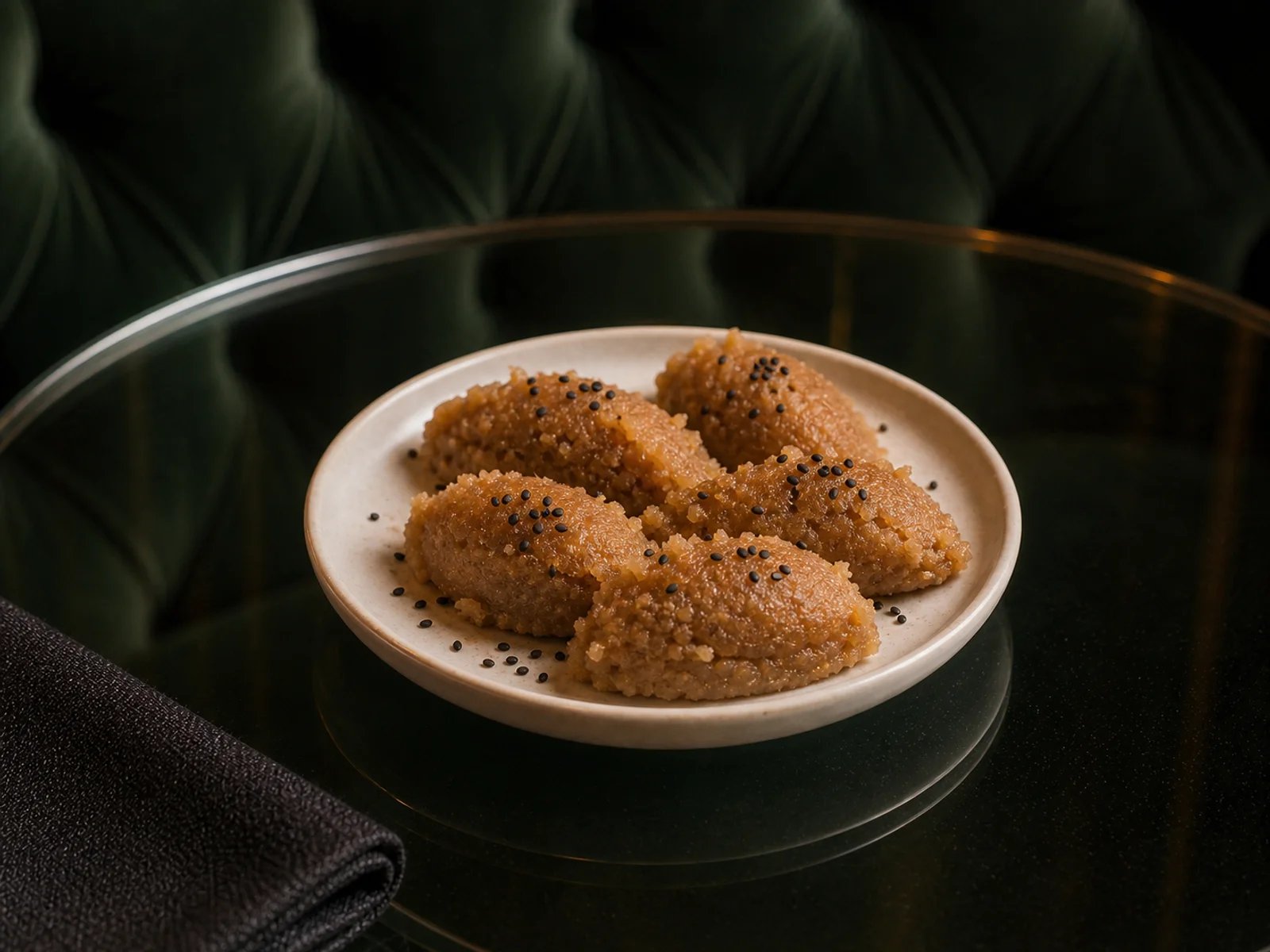 Flour Halva with Nigella Seeds