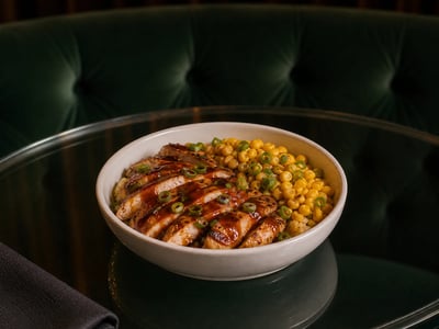 Barbekü Tavuklu Mısır Bowl