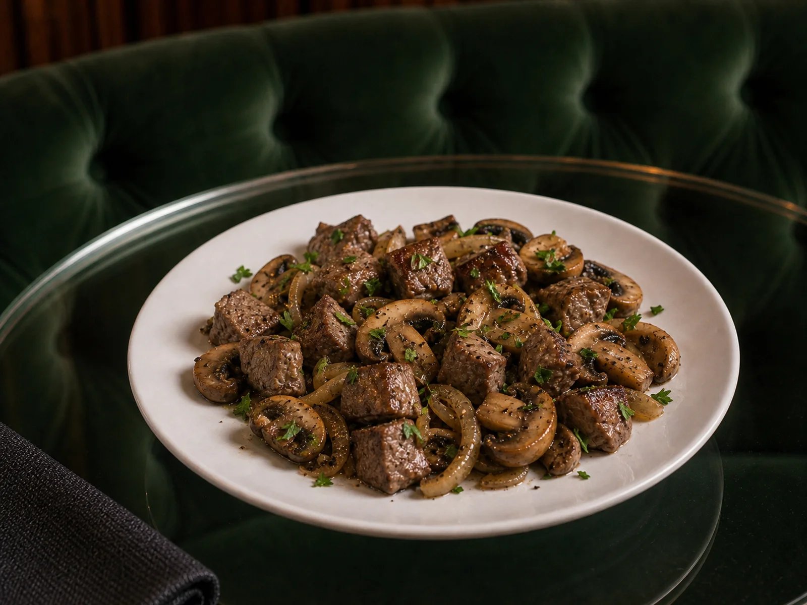 Lamb and Mushroom Saute